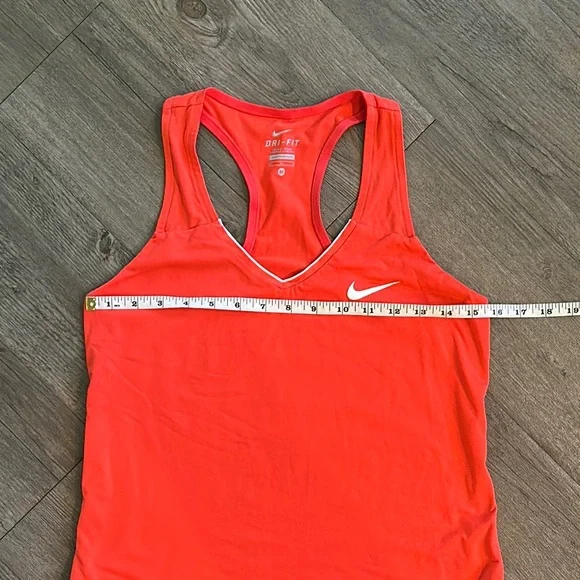 Nike Orange Fitted Sleeveless Tank Top - Picture 4 of 5